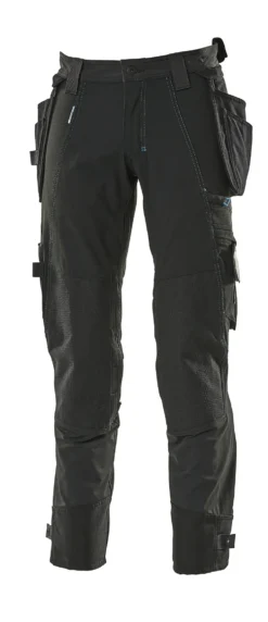 Arbeidsbukse med avtagbare hengelommer 76 cm C46 svart