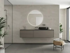 Baderomsplate beige Stone flis 60x80 cm 10x620x2400 mm