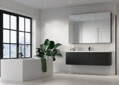 Baderomsplate flis 60x30 cm white 10x620x2400 mm
