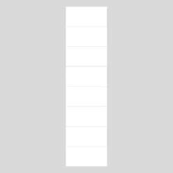 Baderomsplate flis 60x30 cm white 10x620x2400 mm