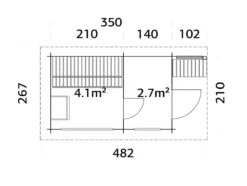Badstue Sanna 6,8 m2