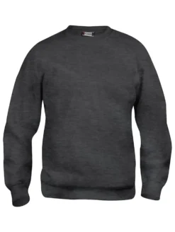 Basic genser rund hals 021030 Antrasitt 3XL