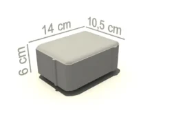 Belegningsstein kongsgård 1/2 gråmix 10,5x14x6 cm