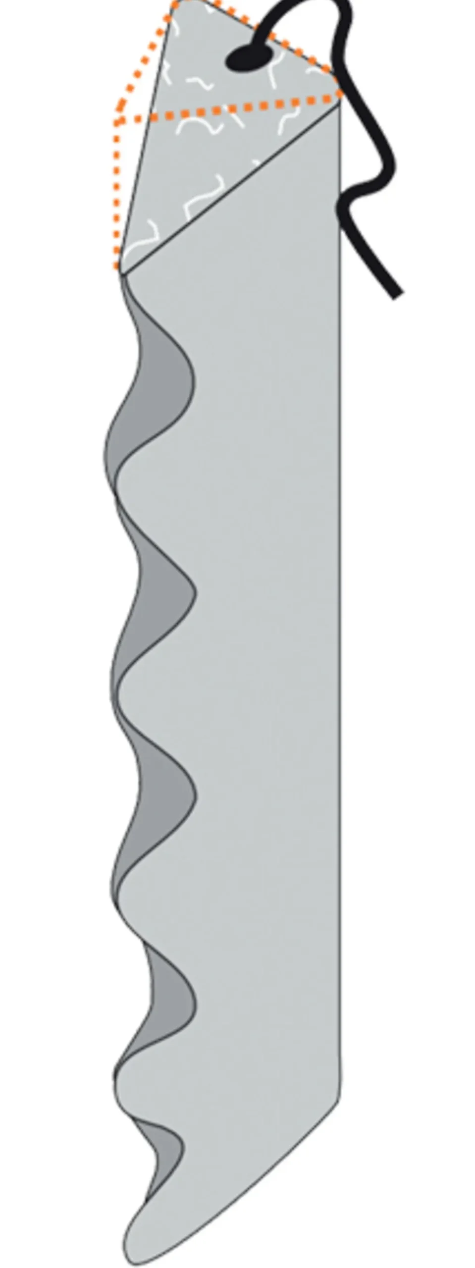 Betong trekantstang m/ krok 40x333 mm