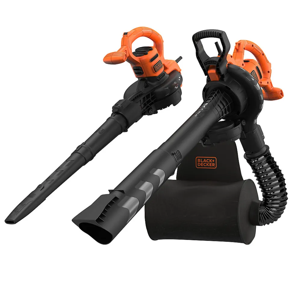 Black+Decker løvblåser 2900W 3-i-1 med ryggsekk