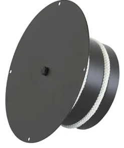 Blindingslokk isolert Ø150 mm sort