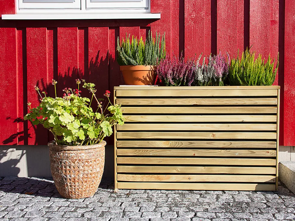 Blomsterkasse impregnert 103x30x67 cm