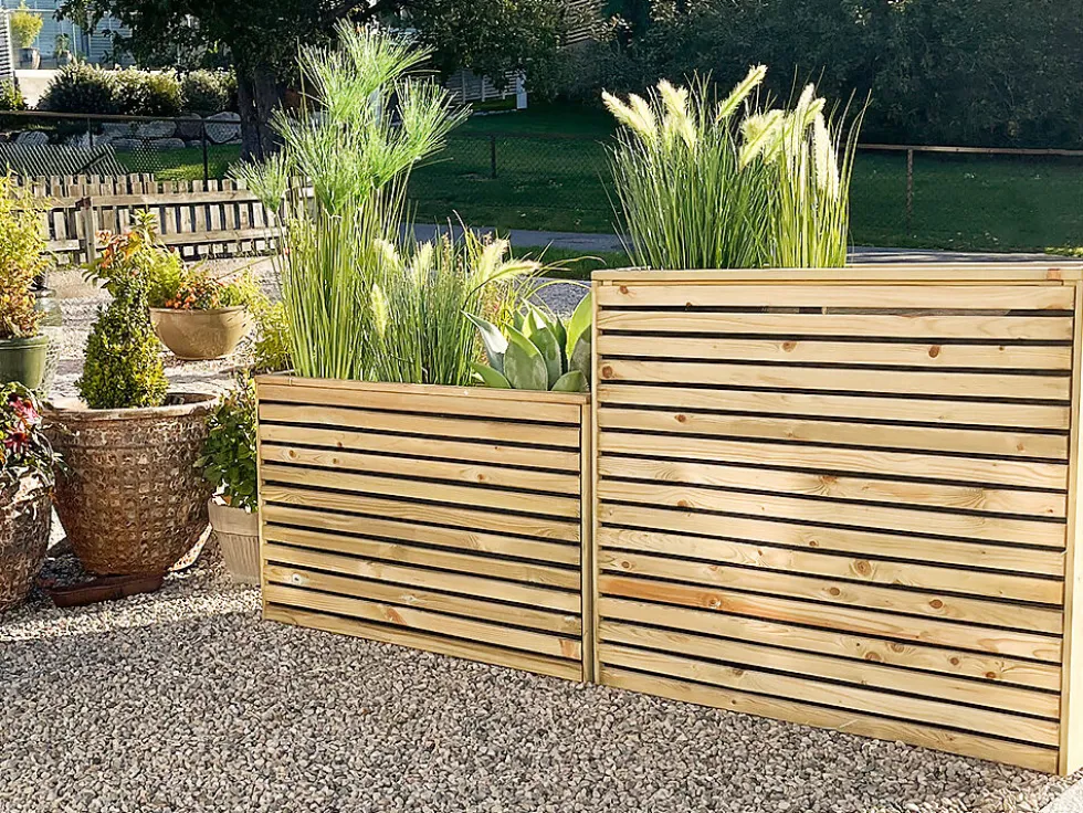 Blomsterkasse impregnert 103x30x67 cm