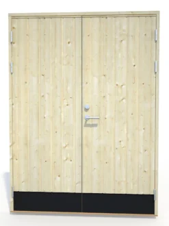 Boddør dobbel 18° 150x200 uten vindu Palmako
