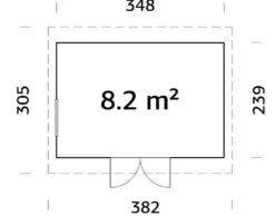 Bod utendørs Stig 8,2 m²