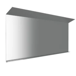 Bordtakbeslag til takrenne 0,6 mm 160 x 2500 mm 22° ubehandlet