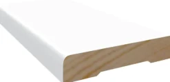 Brannmurlist furu dekklist hvit bomull S0502-Y 9x34 mm
