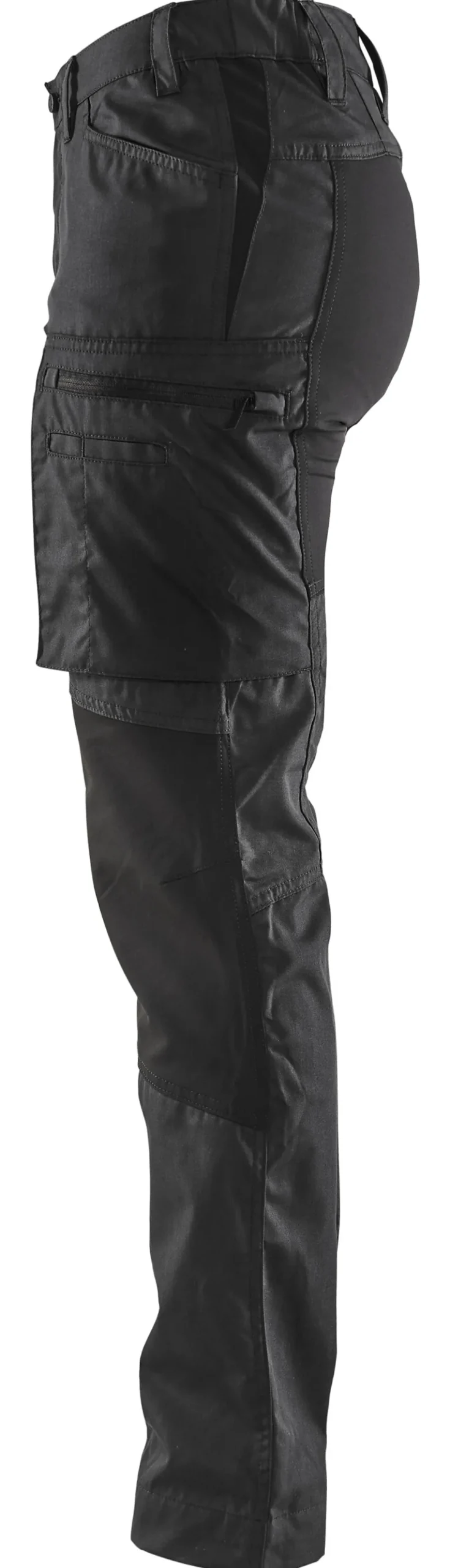 Bukse dame stretch 715918459900c32 svart med stretchpaneler