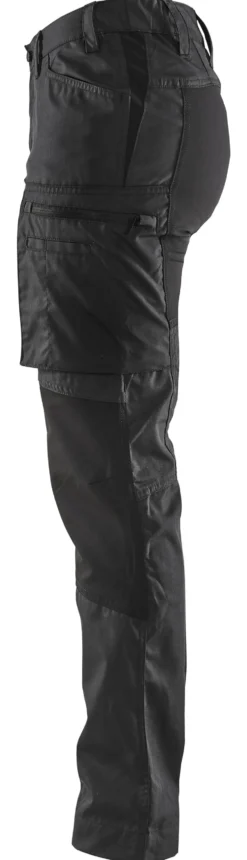Bukse dame stretch 715918459900c48 svart med stretchpaneler