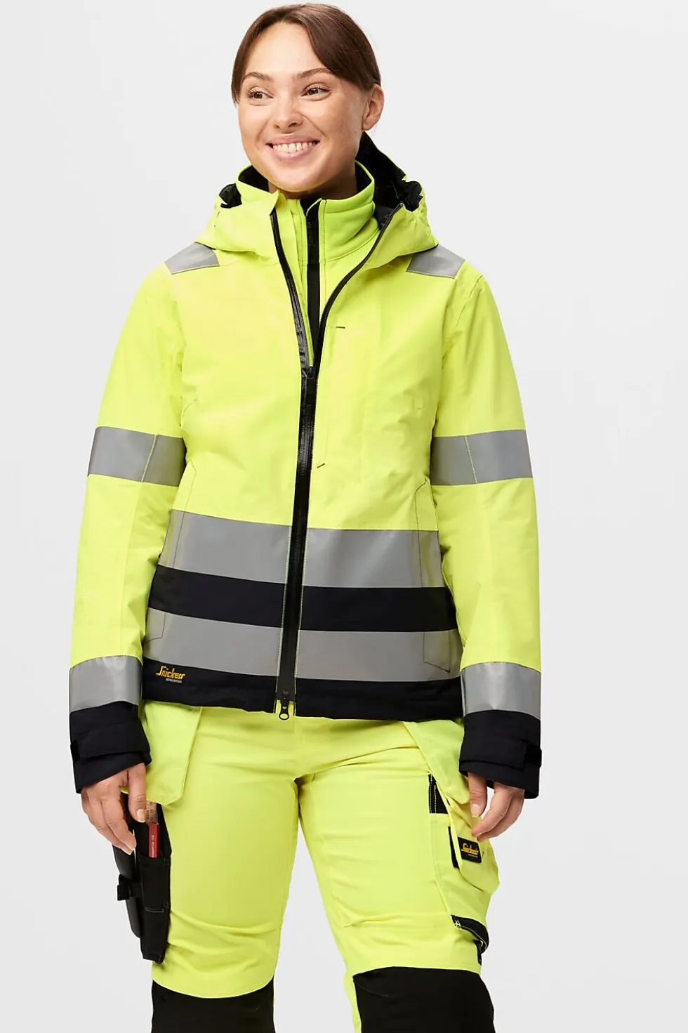 Bukse 6743 kl 2 dame highvis gul str 18