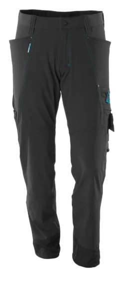 Bukse 17279 svart 82c48 stretch, lav vekt