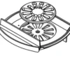 Bunnrist til peisovn 300x200x100 mm