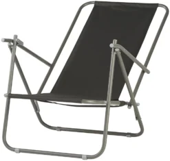 Campingstol 52x60x26/79 cm sort