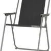 Campingstol 57x47x84 cm sort/grå