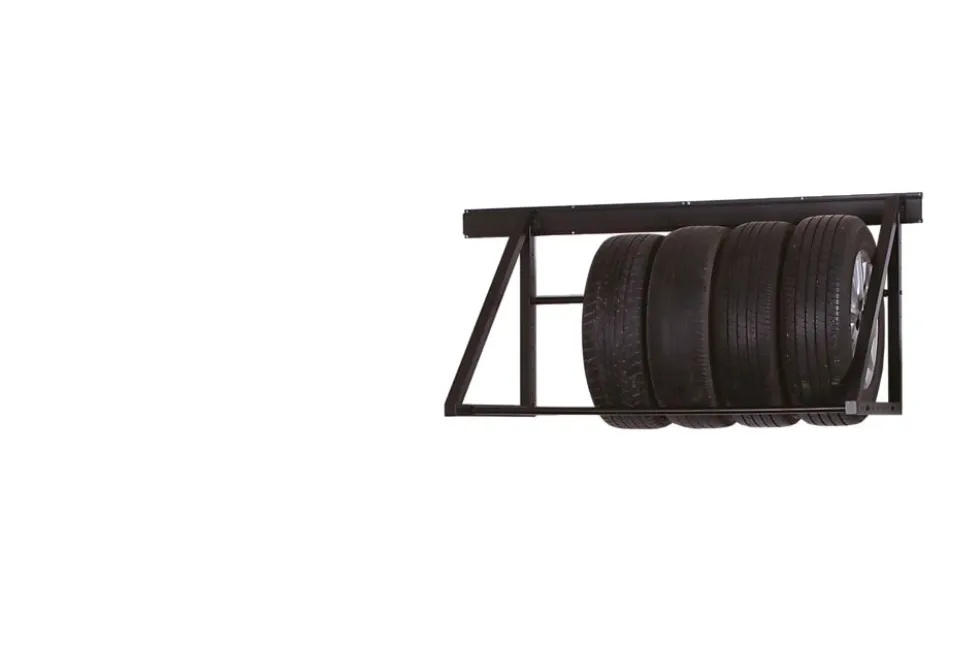 Dekkhylle veggmontert justerbar 92-148 cm