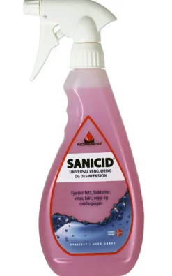 Desinfeksjon bad 0,5l sanicidsps ferdigblandet til bad & dusj spray