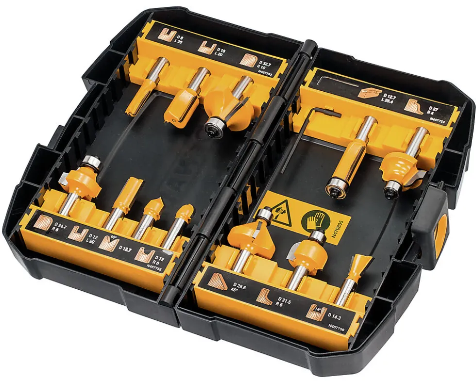 Dewalt fresesett DT90016 12 stk 8mm