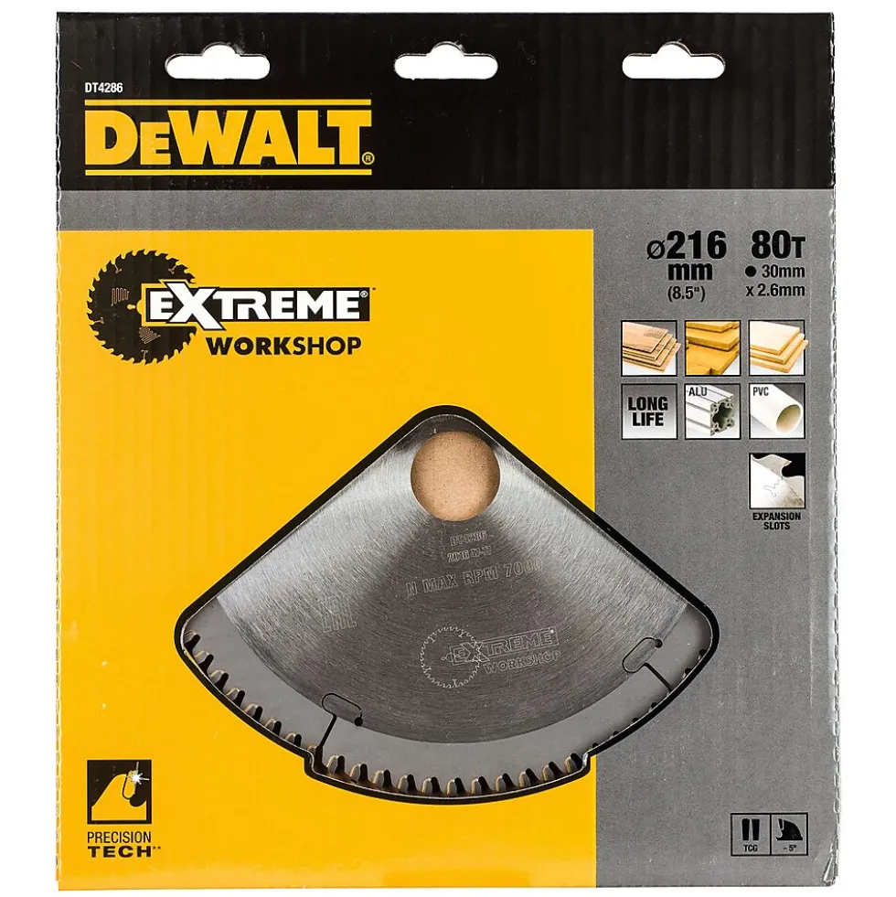 DEWALT sagblad DT4286 216x30 mm, 80 tenner