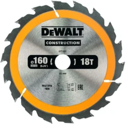 Dewalt Sagblad 160x20mm 18T DT1931