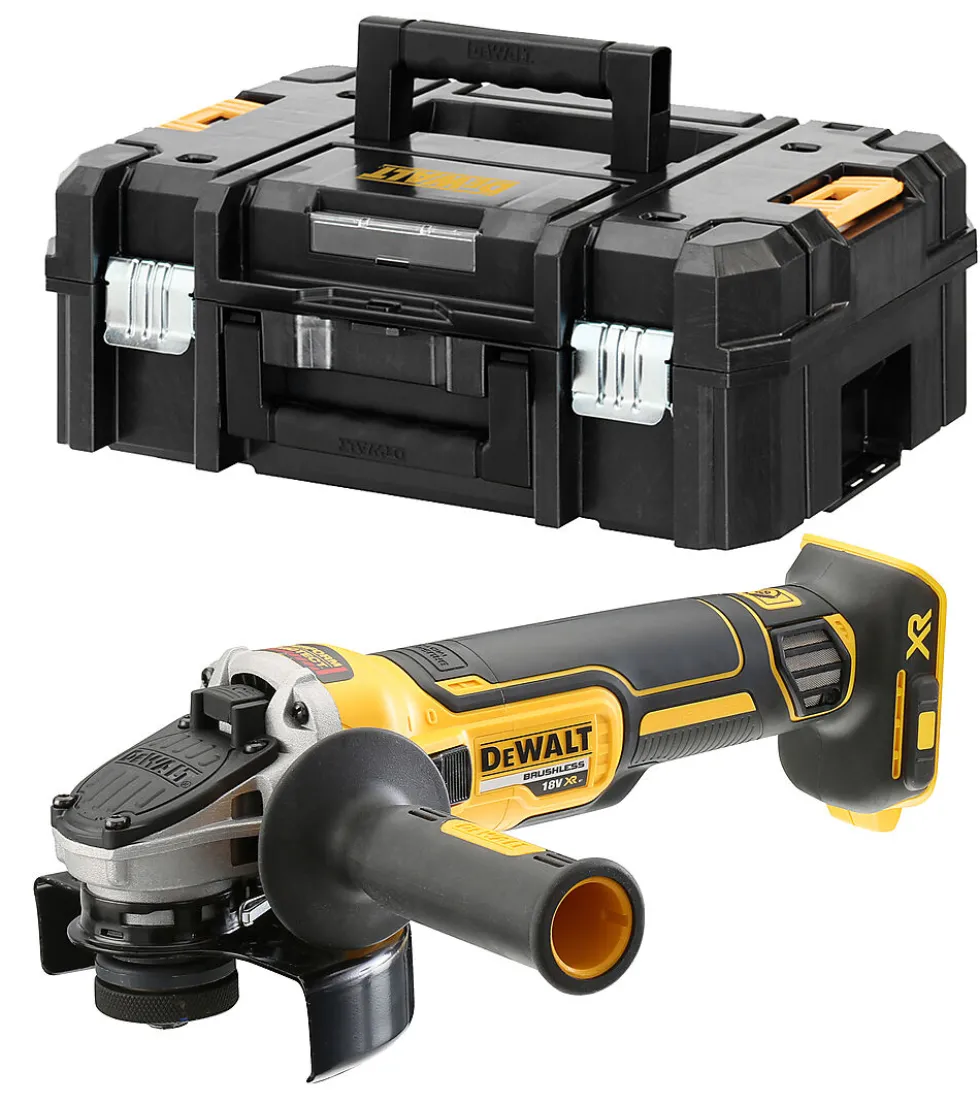 DeWALT 18V vinkelsliper DCG405NT 125 mm med T-STAK-koffert