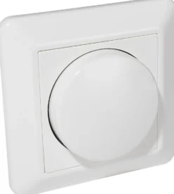 Dimmer trykk/ trapp for glødelys hvit 20-315w