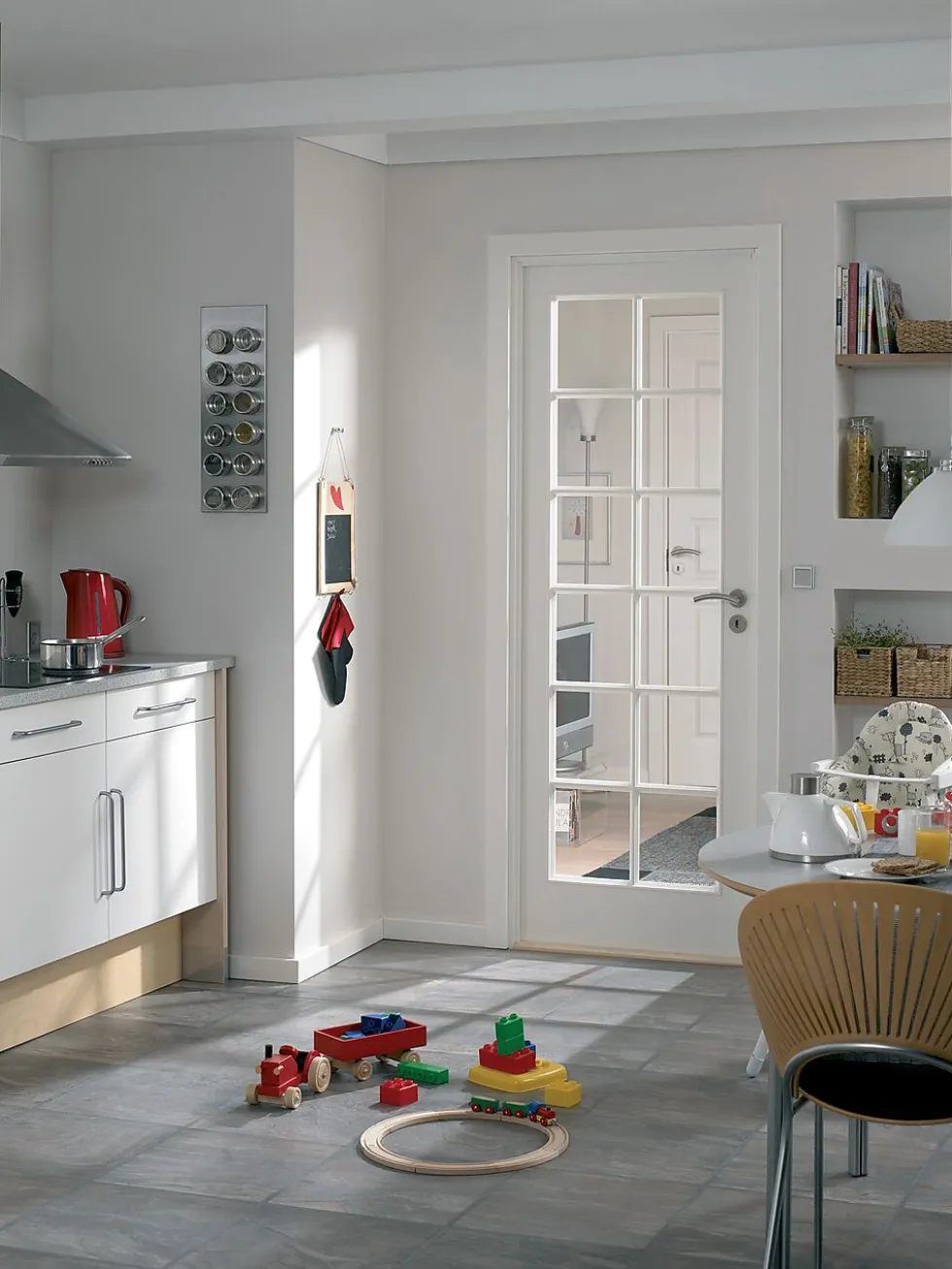 Dørbl compact sp12 10x20 hvit glassdør 4mm herdet glass