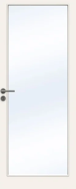 Dørbl easy gw1 10x20 klass hvit ncs s0500-n klart glass