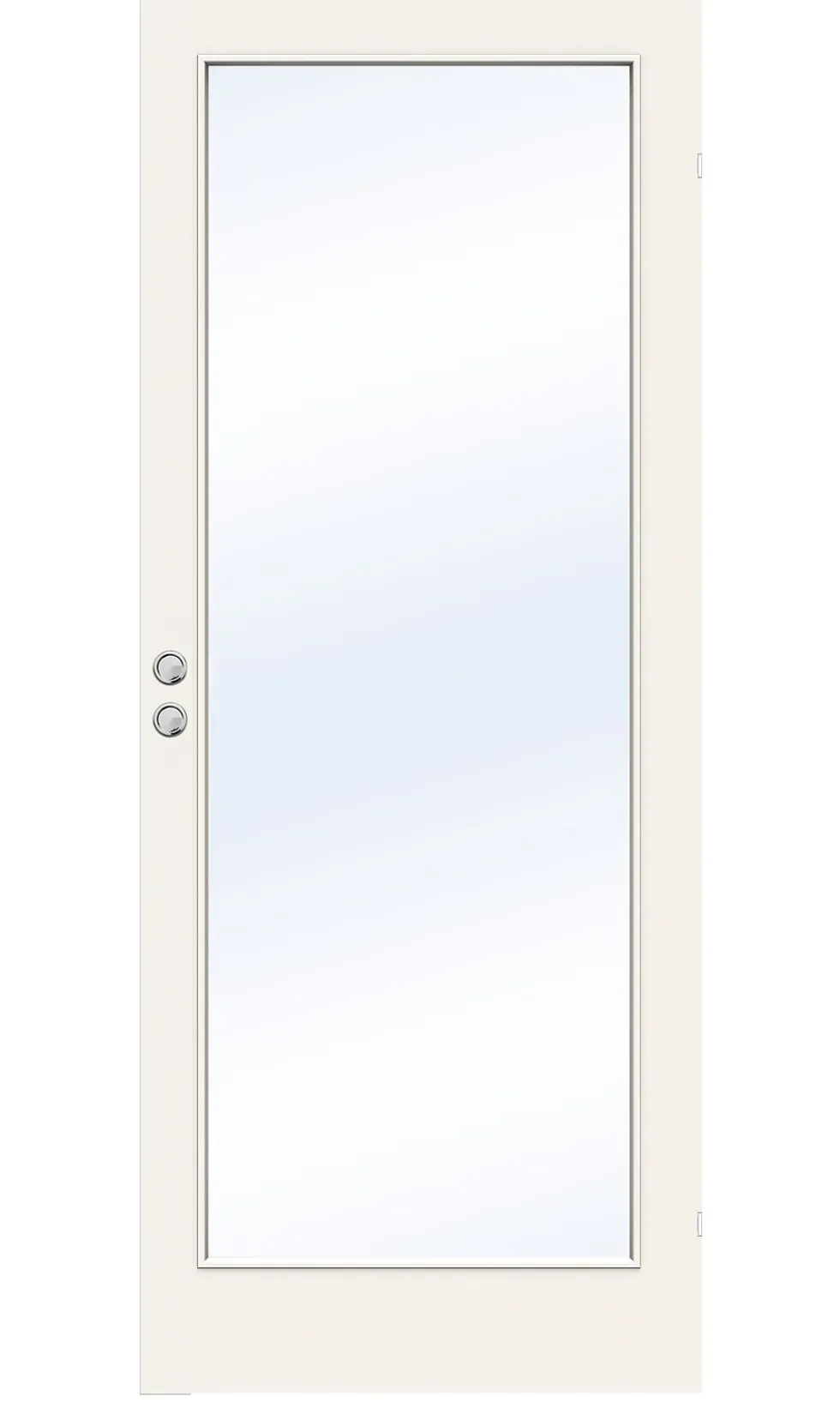 Dørbl sd easy gw1 9x21 hvit skyvedørblad 4mm herdet glass