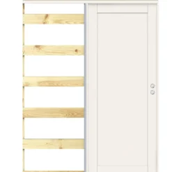 Dørbl sd unique 01l 10x21 hvit skyvedør malt fyllingsdør