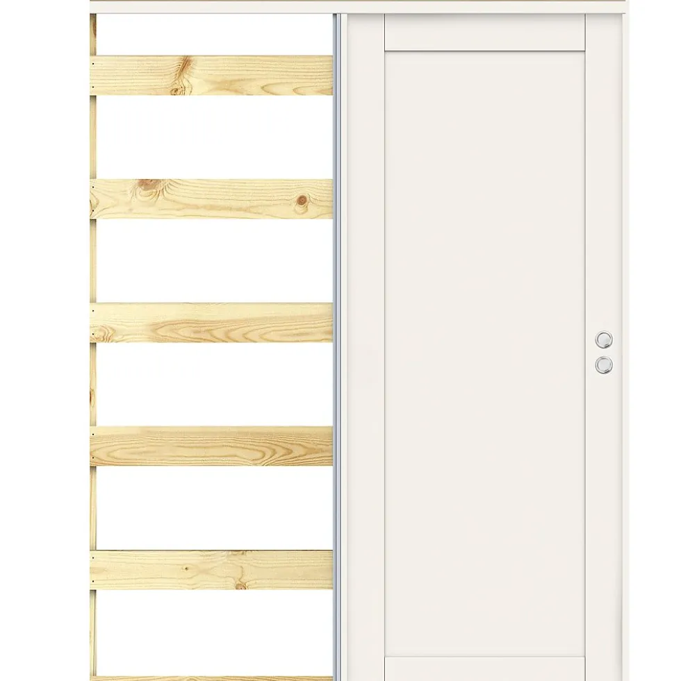 Dørbl sd unique 01l 10x21 hvit skyvedør malt fyllingsdør