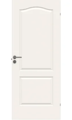 Dørbl style 02b 7x21 hvit formpresset dør 2 speil bue