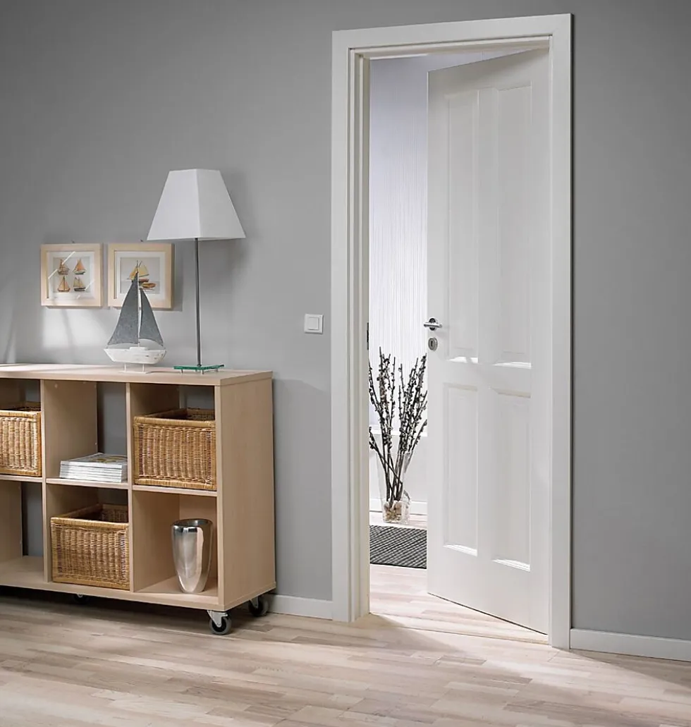 Dørbl style 04 9x21 hvit formpresset dør 4 speil
