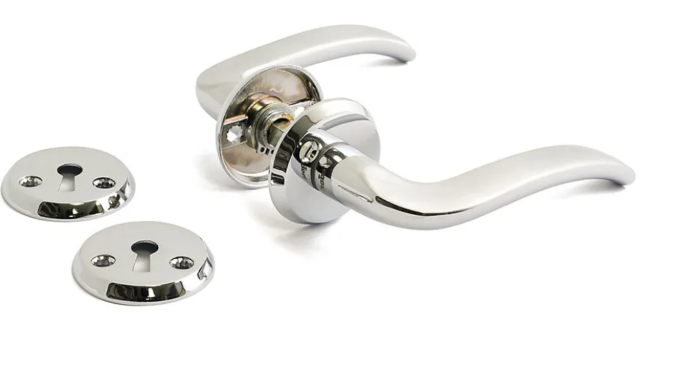 Dørhåndtak innvendig børstet krom 38-42 mm