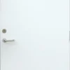 Dør id b30/38db hvit 100x210h slett brann og lyddør med hvit karm