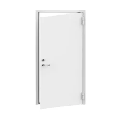 Dør id ei60 stål 100x210h hvit rw36db varmfors ral9010 m/gerikt