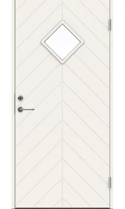 Dørsett yd p-1400 9x21v hvit ncs s0502-y klart glass