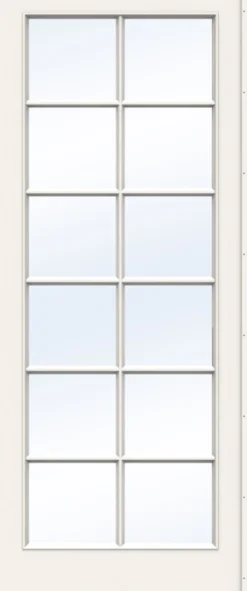 Dør sk compact sp12 8x21 hvit skåtedør klart glass