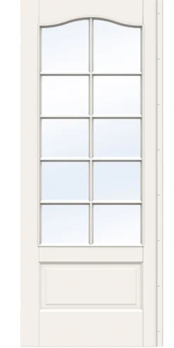 Dør sk craft sp10b 7x21 hvit skåtedør klart glass