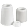 Dørstopper gummi 37x65mm hvit