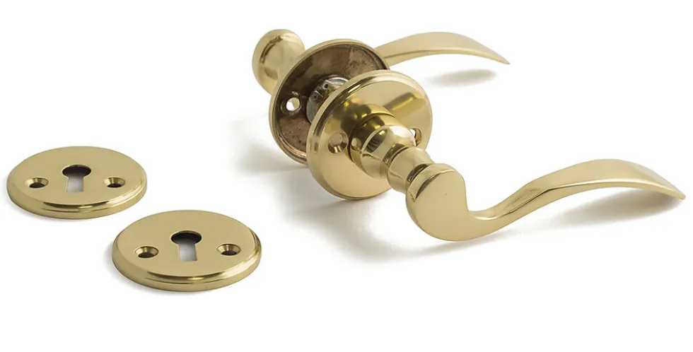 Dørvrider a9673 innv pol-mess pp polert messing dt 38-42 mm