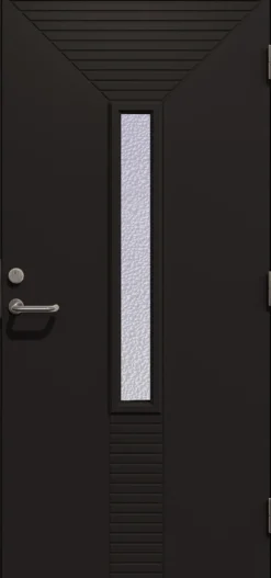 Dør yd eugenia gl 10x21h ncs m malt karm gl=glass gilje