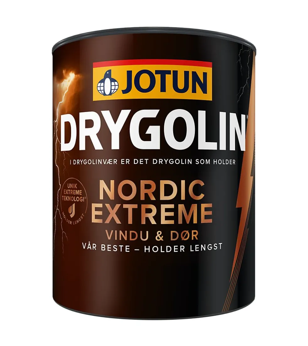 Drygolin nordic extreme vindu & dør klassisk hvit base 0.68l