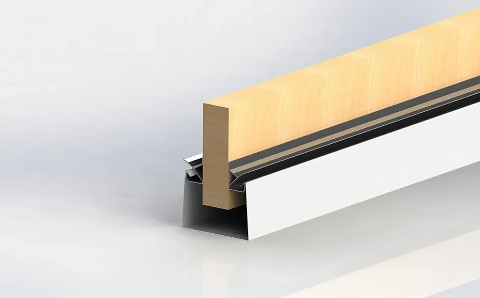 Dryppstop beslag 3000mm aluminium