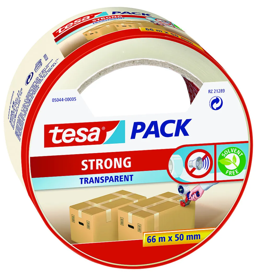 Emballeringstape transparent 66 m x 50 mm