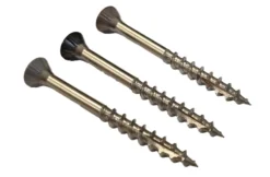 Fasadeskrue A4 T20 brun 4,5x48 mm 250 stk